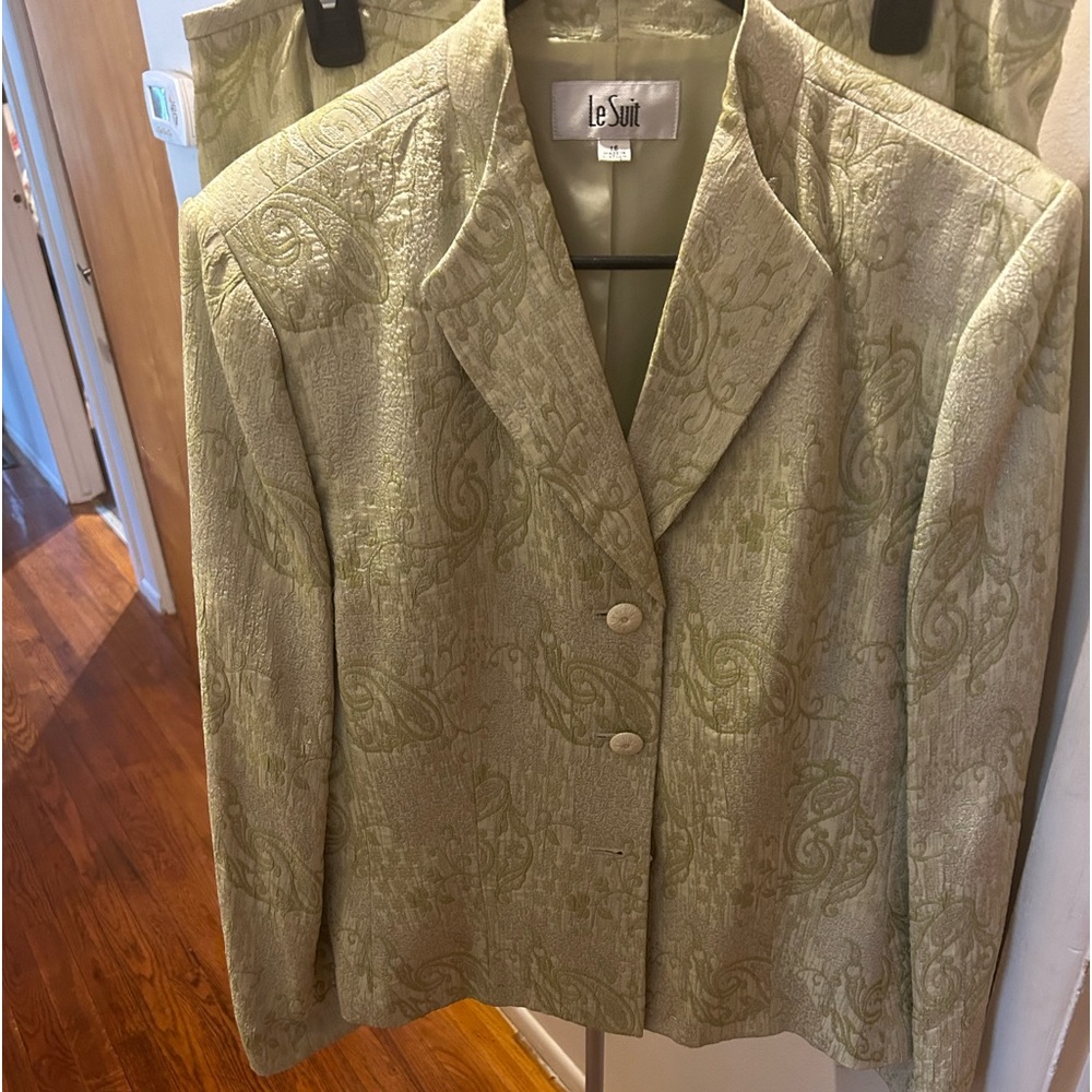 2 Piece light green suit